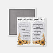 Aimant Les dix commandements (Recto/Verso)