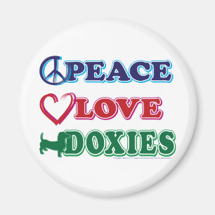 Aimant Les Doxies De L'Amour De La Paix - Dachsund