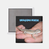 Aimant Les dragons rochent mon monde (Recto/Verso)