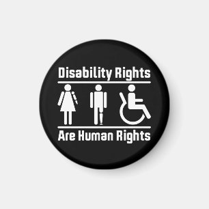 Aimant Les droits des personnes handicapées sont des droi