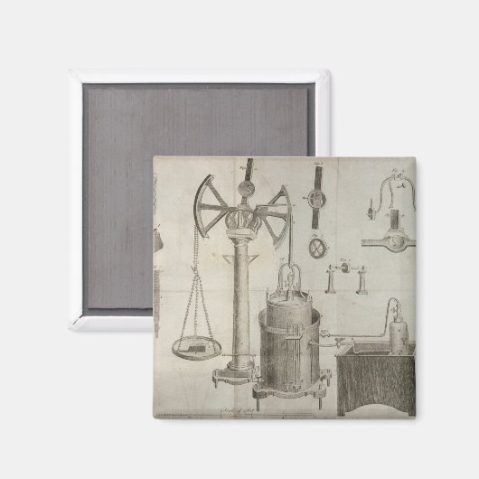 Aimant Les éléments de la chimie (Recto/Verso)