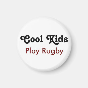 Aimant Les Enfants cool Jouent Au Rugby