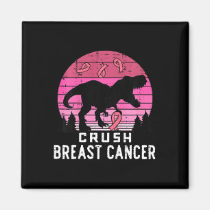 Aimant Les enfants écrasent le cancer du sein Rose Trex D