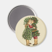 Aimant Les enfants Holly et Mistletoe (Recto/Verso)