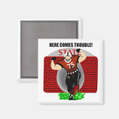 Aimant Les Enfants Ici Viennent Le Football Difficile (Recto/Verso)