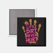 Aimant Les enfants un peu de terre font mal Mud Run Mudde (Recto/Verso)