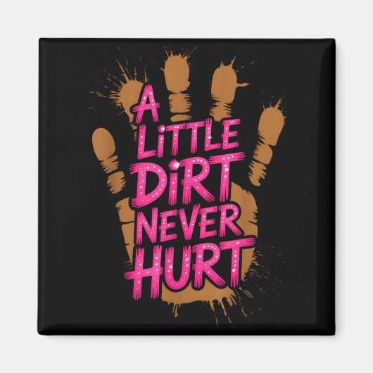 Aimant Les enfants un peu de terre font mal Mud Run Mudde (Devant)