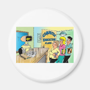 Aimant Les enfants voient le professeur de robot dans la