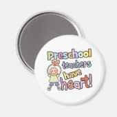 Aimant Les Enseignants D'Enseignement Préscolaire Ont Le  (Recto/Verso)