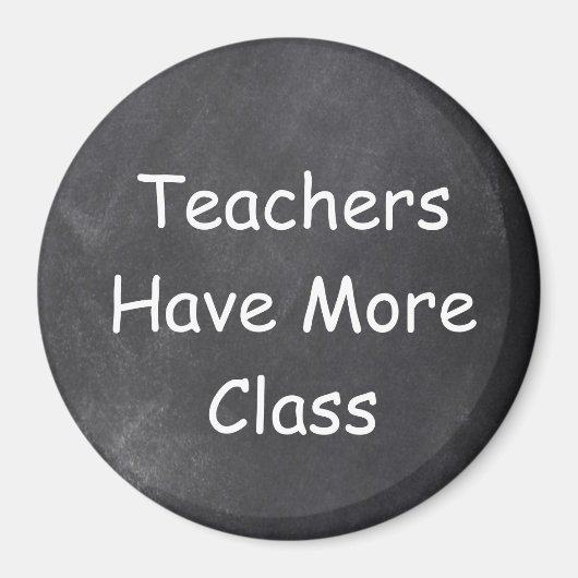 Aimant Les enseignants ont plus de classe Chalkboard Desi (Devant)
