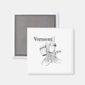 Aimant Les érables du Vermont (Recto/Verso)