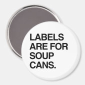 Aimant LES étiquettes SONT POUR LES CANNES À SOUPE (Recto/Verso)