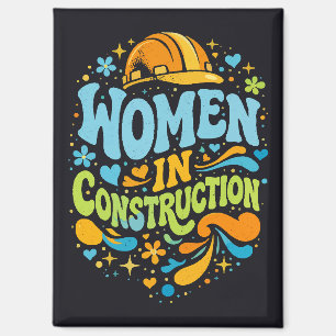 Aimant Les femmes dans la construction : un message d'aut