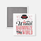 Aimant Les femmes harmonisent le monde du barbier (Recto/Verso)