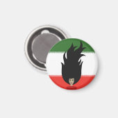 Aimant Les femmes iraniennes luttent pour l'égalité, prot (Recto/Verso)