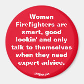 Aimant Les femmes pompiers sont ...aimant (Devant)