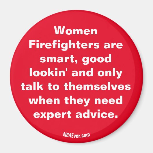 Aimant Les femmes pompiers sont ...aimant (Devant)