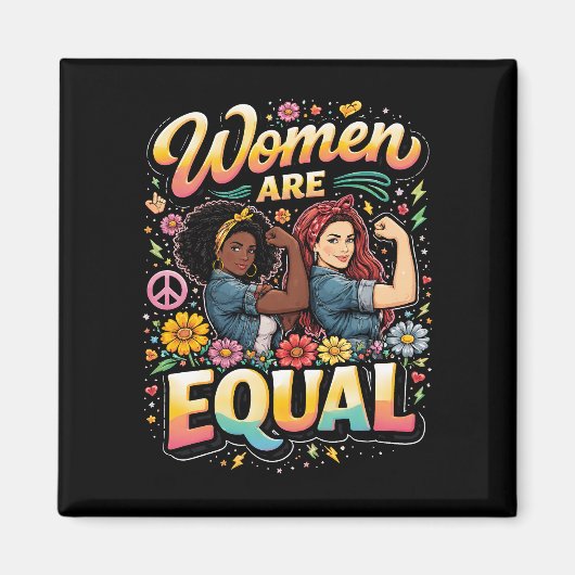 Aimant Les femmes sont égales (Devant)