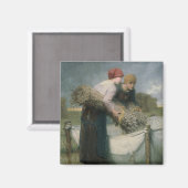 Aimant Les femmes sur le terrain, 1882 (Recto/Verso)