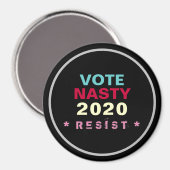 Aimant Les femmes votent NASTY 2020 RÉSISTENT À L'Aimant (Recto/Verso)