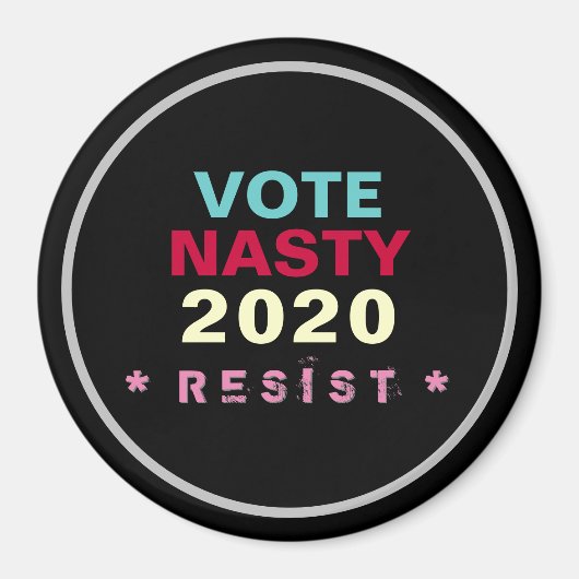 Aimant Les femmes votent NASTY 2020 RÉSISTENT À L'Aimant (Devant)