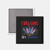 Aimant Les feux d'artifice sont Science Independence Day (Recto/Verso)