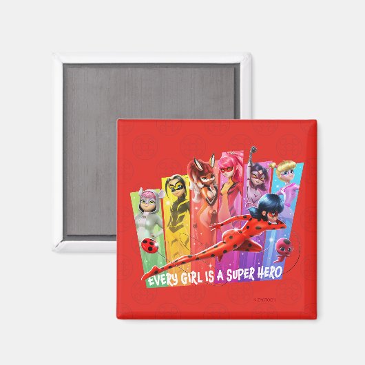 Aimant Les filles miraculeuses | Chaque fille est un supe (Recto/Verso)