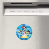 Aimant Les Filles Powerpuff Se Lancent Dans L'Air (In Situ (Lave-vaisselle))