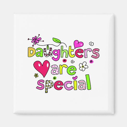 Aimant Les filles sont spéciales (Devant)