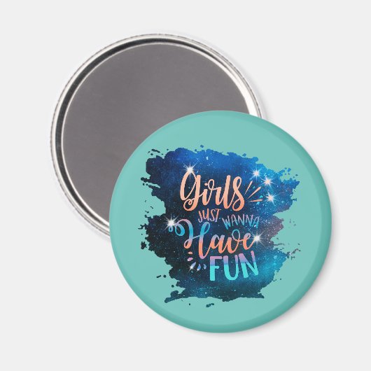 Aimant Les filles veulent juste s'amuser (Recto/Verso)