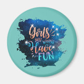 Aimant Les filles veulent juste s'amuser (Devant)