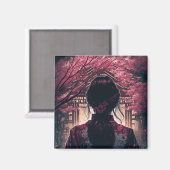 Aimant Les Fleurs de cerisiers (Recto/Verso)