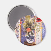 Aimant Les fleurs de Matisse dans un bol (Recto/Verso)