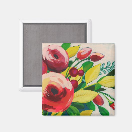 Aimant Les fleurs vivaces (Recto/Verso)