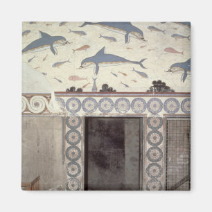 Aimant Les fresques de dauphin dans la salle de bains de