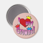 Aimant Les gagnants du concours de beauté, J'aime mes cou (Recto/Verso)