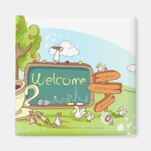 Aimant Les gens détendant par l'information signent avec