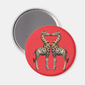 Aimant Les girafes amoureuses (Recto/Verso)