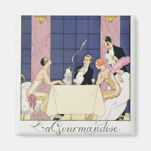 Aimant Les gourmands, 1920-30 (copie de pochoir)