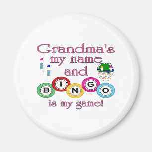 Aimant Les grand-mamans mon bingo-test nommé est mon jeu
