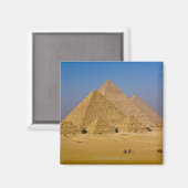 Aimant Les grandes pyramides de Gizeh, Egypte (Recto/Verso)
