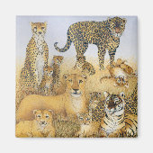 Aimant Les grands chats (Devant)