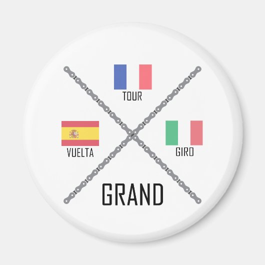 Aimant Les grands circuits cyclistes (Devant)