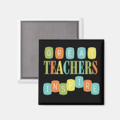 Aimant Les grands enseignants inspirent (Recto/Verso)