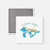Aimant Les Grands Lacs (Recto/Verso)
