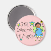 Aimant Les Grands-Mamans Sont Les Cadeaux Anges (Afro-Amé (Recto/Verso)