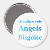 Aimant Les grands-parents sont des anges déguisés (Recto/Verso)