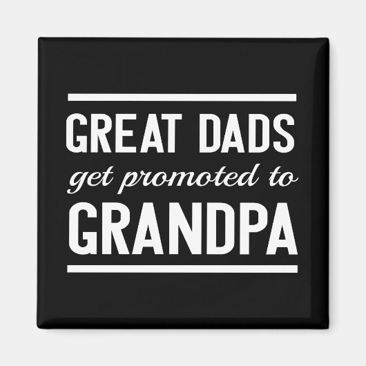 Aimant Les Grands Pères Sont Promus À Grand-Père (Devant)