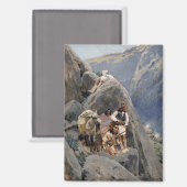 Aimant Les guerriers d'Apache : une embuscade sur la cava (Recto/Verso)