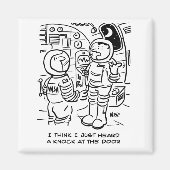 Aimant Les hommes de l'espace écoutent frapper à la porte (Devant)